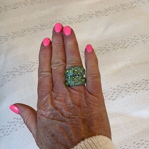 Elegant Green Gemstone Rings